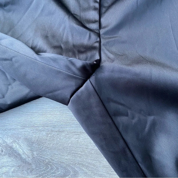 JS Collections Black Satin Trouser Pants Made in  Canada - Picture 5 of 12